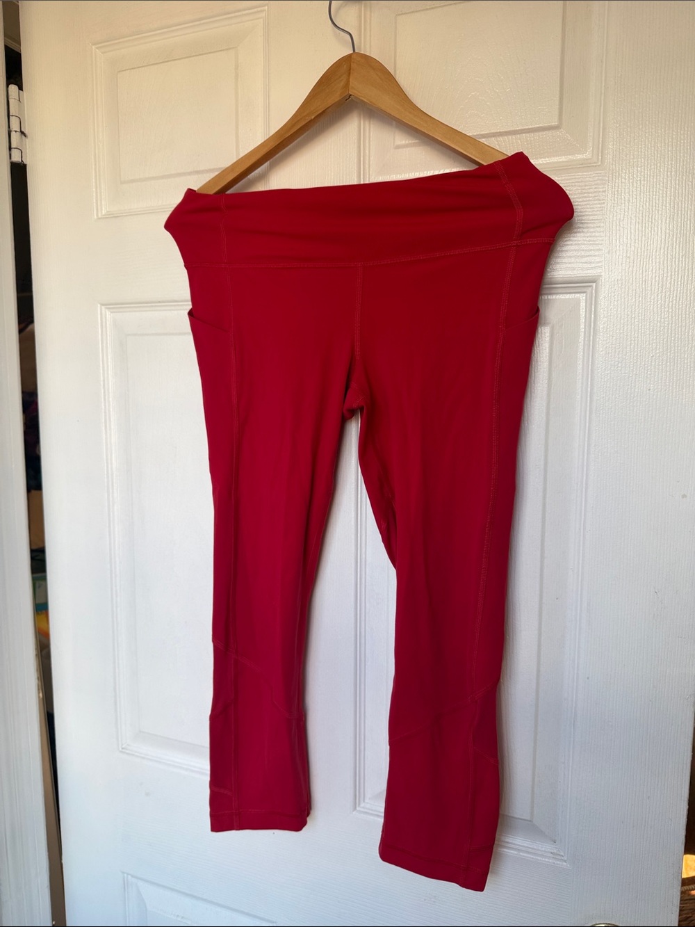 lululemon athletica Red Capri Workout Leggings